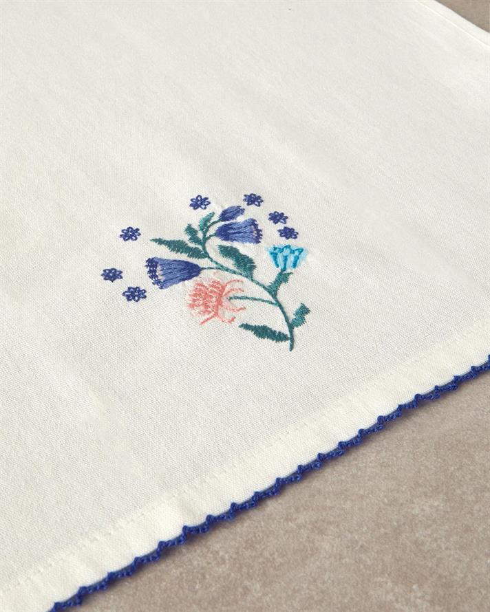 Prosop de bucatarie, Carnival Posy, poplin, 30x50 cm, alb