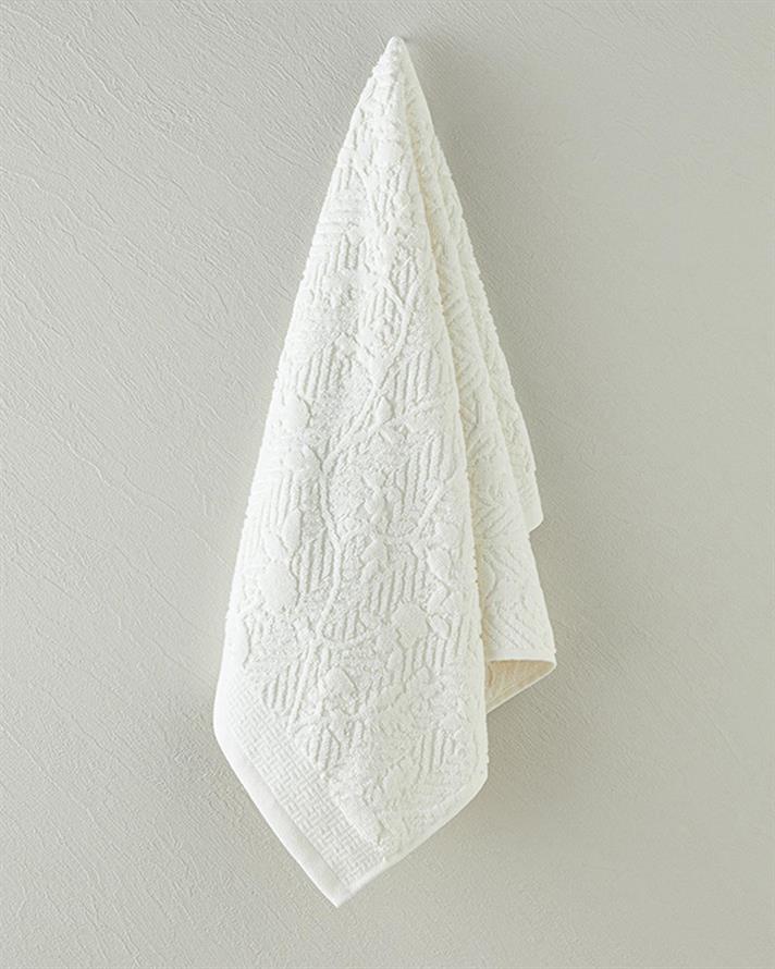 Prosop de față, Alyssa, bumbac, 50x80 cm, ecru