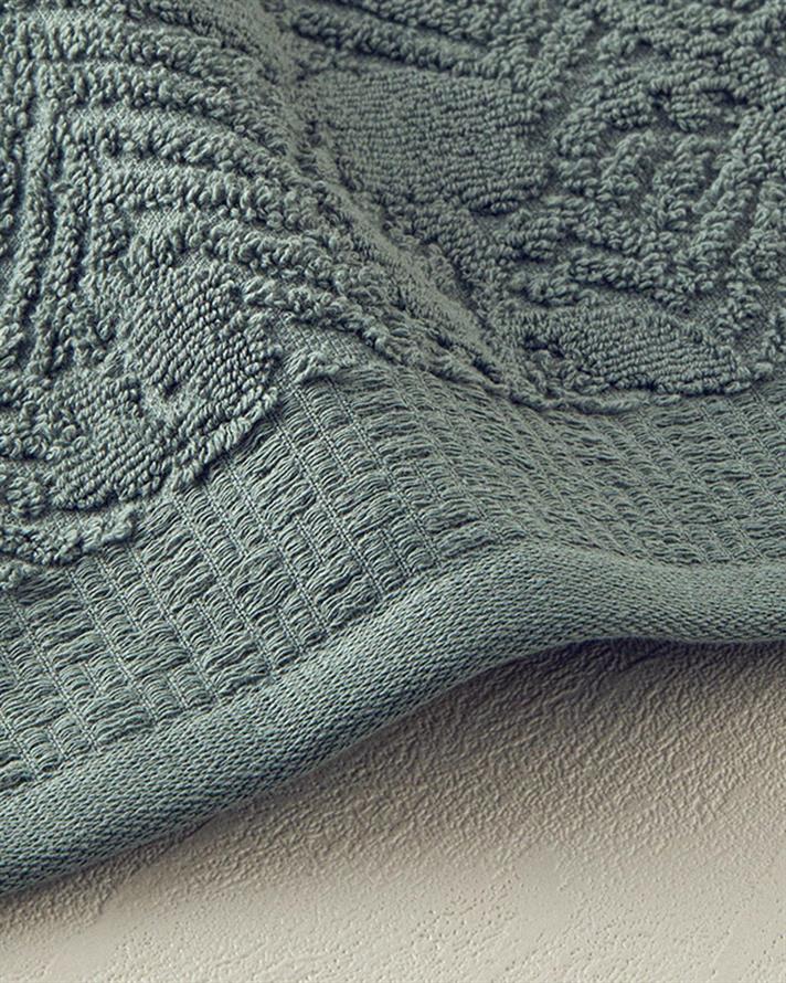 Prosop de față, Alyssa, bumbac, 50x80 cm, verde