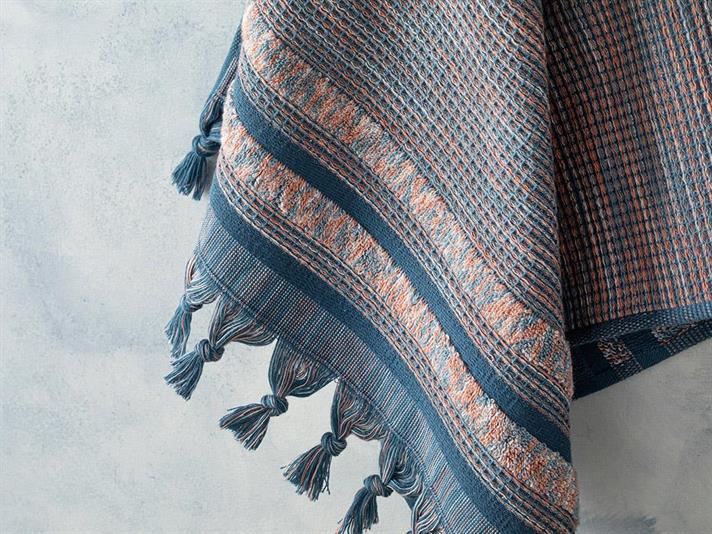 Prosop de față, Aria, bumbac, 50x70 cm, bleu