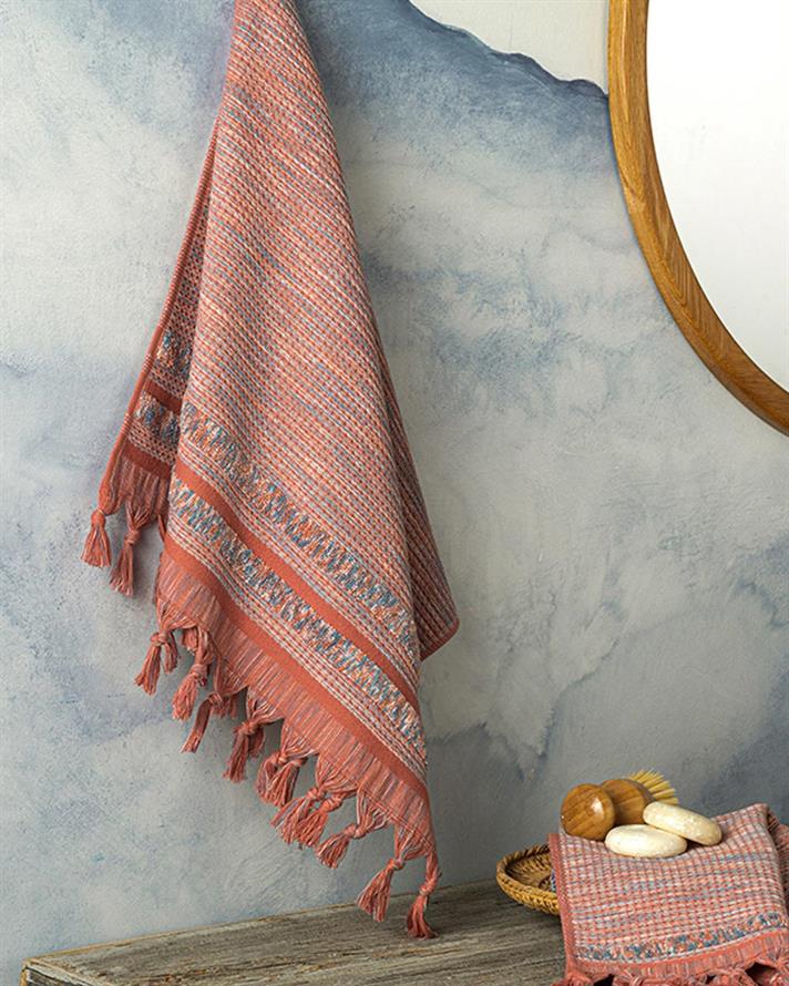 Prosop de față, Aria, bumbac, 50x70 cm, roz