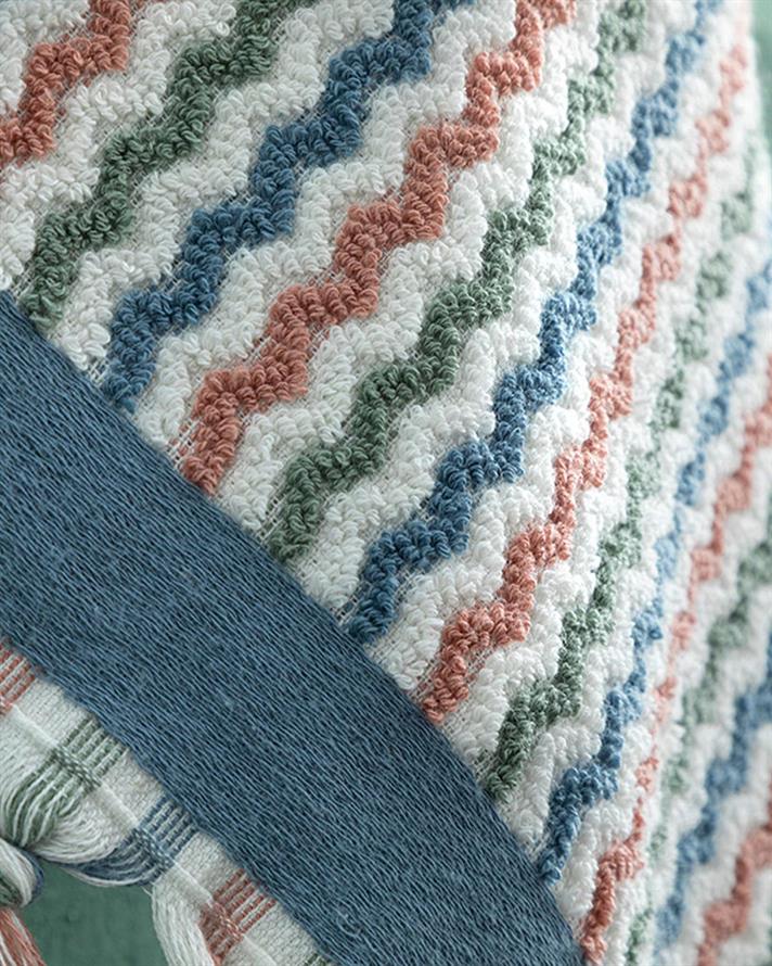 Colour Sea Cottony fringed Face Towel 50x70 cm Colorful