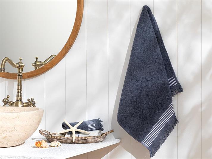 Prosop de față, Cyra, bumbac, 50x70 cm, gri antracit