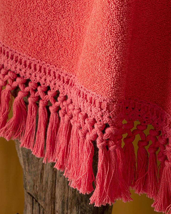 Prosop de față, Eaves, bumbac, 50x70 cm, roz