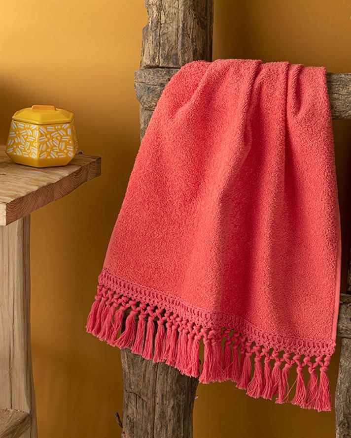 Prosop de față, Eaves, bumbac, 50x70 cm, roz