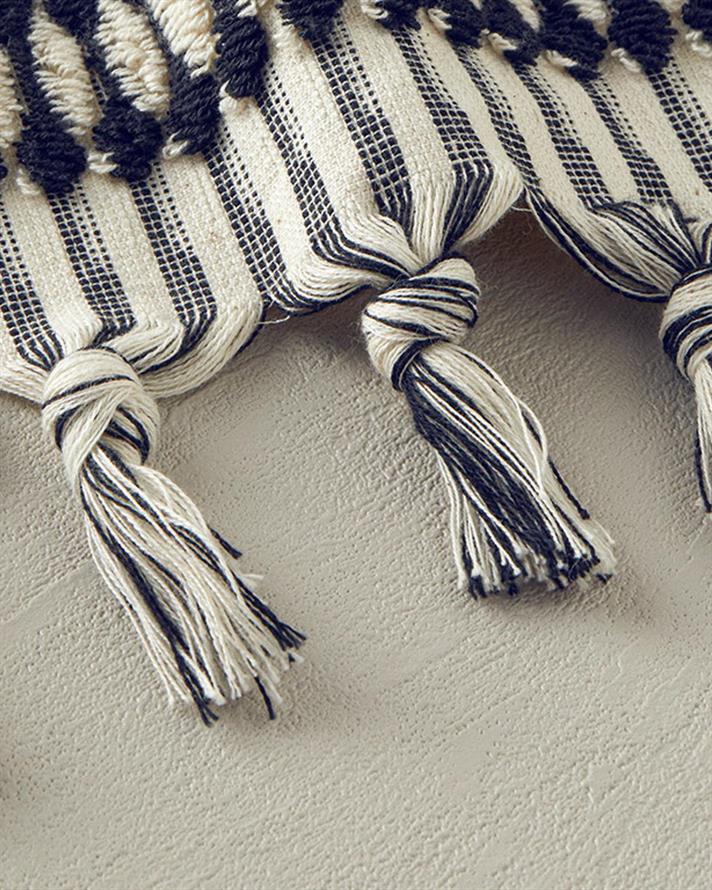 Prosop de față, Endi Line, bumbac, 50x80 cm, negru-bej