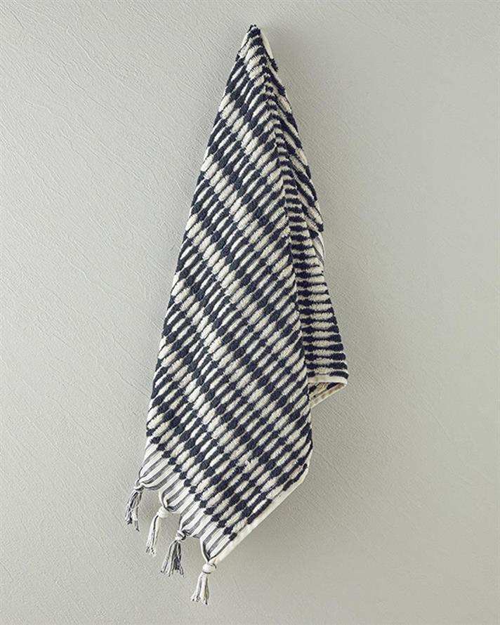 Prosop de față, Endi Line, bumbac, 50x80 cm, negru-bej