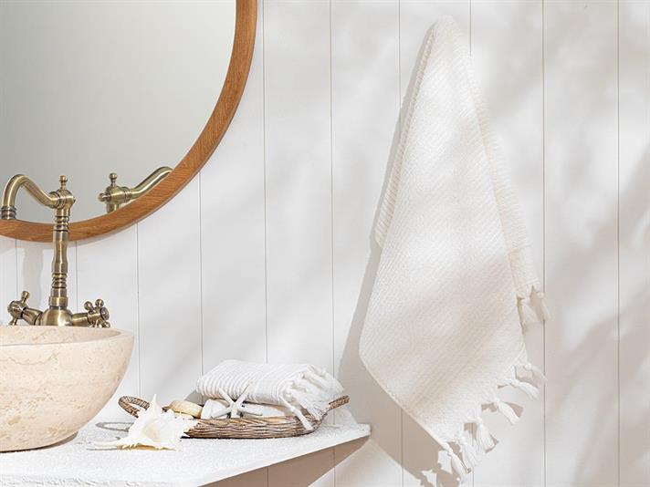 Prosop de față, Lima, bumbac, 50x70 cm, ecru