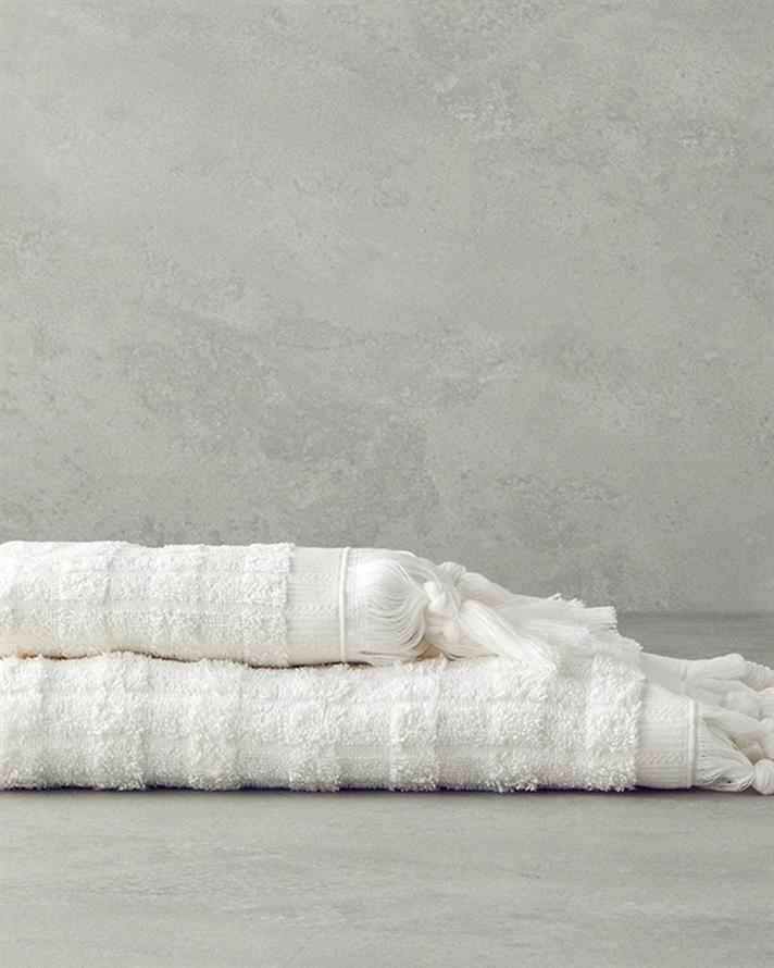 Prosop de față, Marvin, bumbac, 50x80 cm, ecru