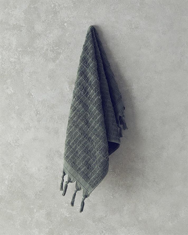 Prosop de față, Marvin, bumbac, 50x80 cm, verde