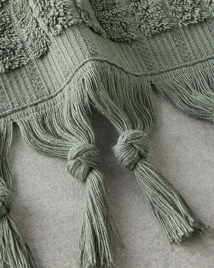 Prosop de față, Marvin, bumbac, 50x80 cm, verde