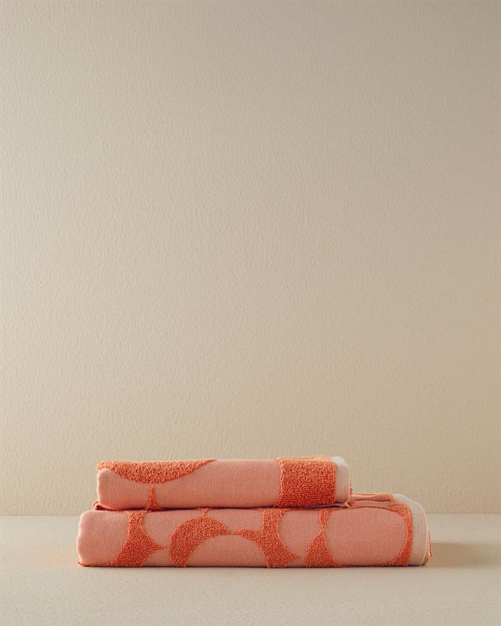 Prosop de față, Mix Blend, bumbac-poliester, 50x80 cm, portocaliu