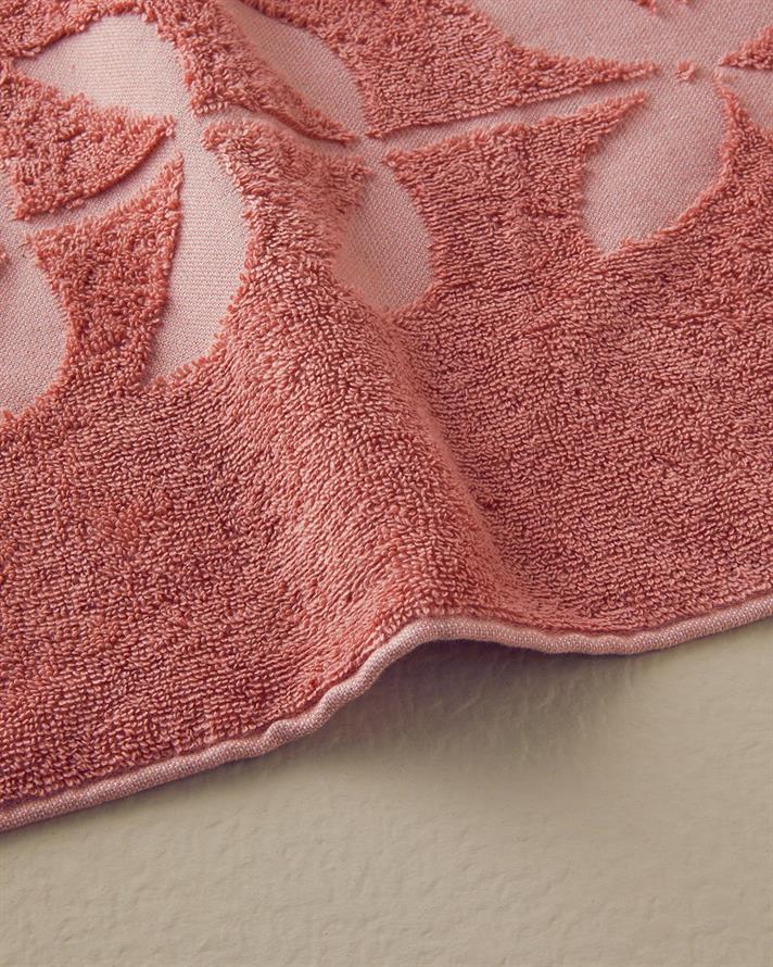 Prosop de față, Mix Duo, bumbac-poliester, 50x80 cm, roz