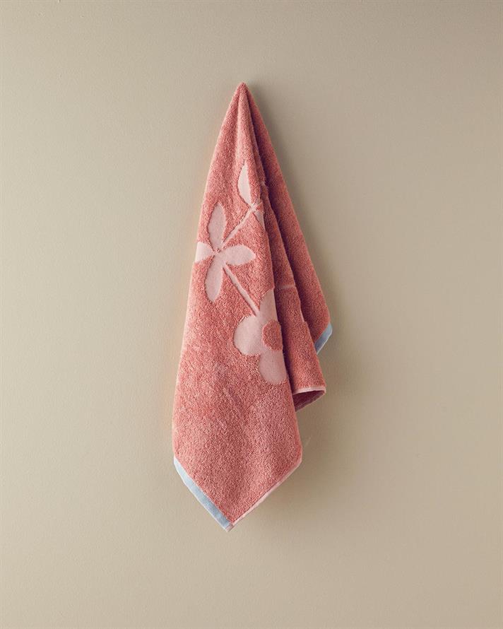 Prosop de față, Mix Duo, bumbac-poliester, 50x80 cm, roz