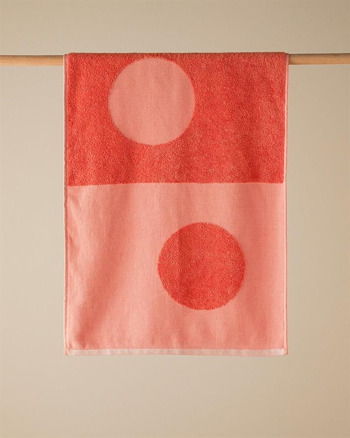 Prosop de față, Mix Point, bumbac-poliester, 50x80 cm, portocaliu