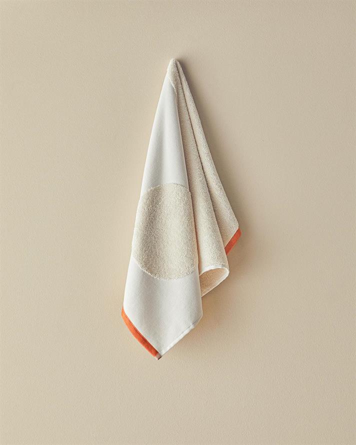 Prosop de față, Mix Point, bumbac-poliester, 50x80 cm, bej