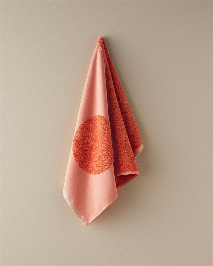 Prosop de față, Mix Point, bumbac-poliester, 50x80 cm, portocaliu