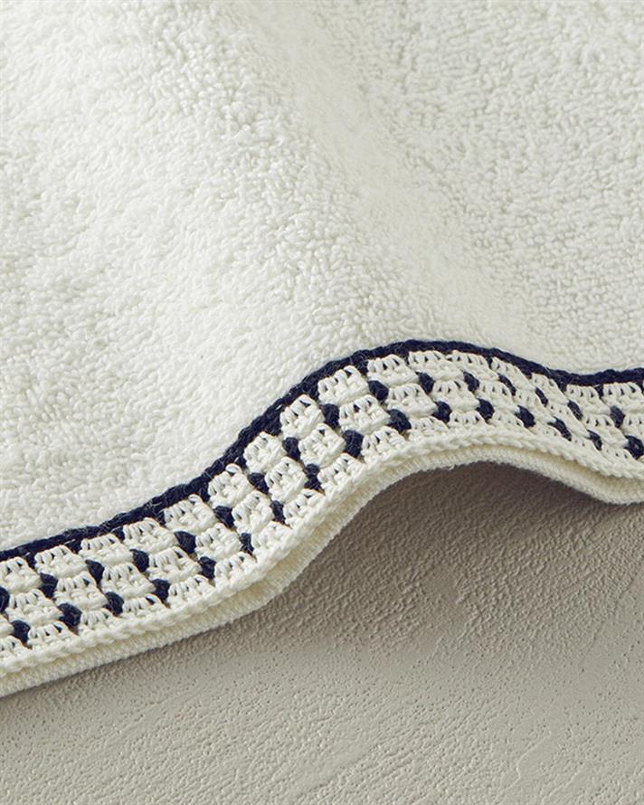 Prosop de față, Modern Dots, bumbac, 50x80 cm, ecru