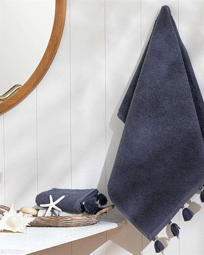 Prosop de față, Nico, bumbac, 50x70 cm, gri antracit