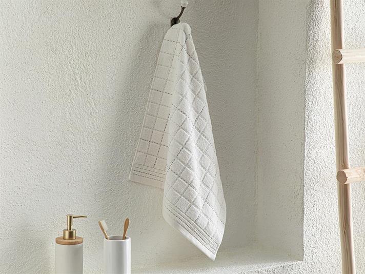 Prosop de față, Pia, bumbac, 50x70 cm, ecru