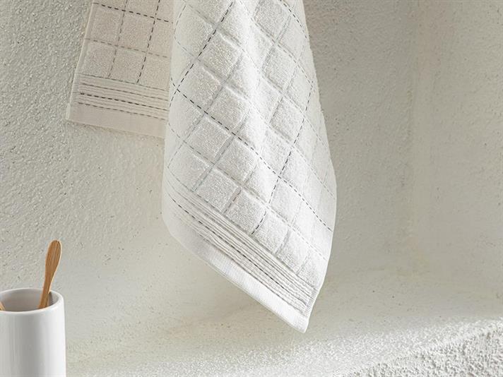 Prosop de față, Pia, bumbac, 50x70 cm, ecru