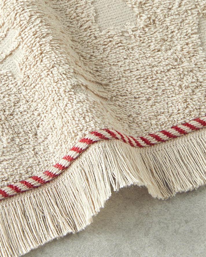 Prosop de față, Piny, bumbac, 50x80 cm, bej