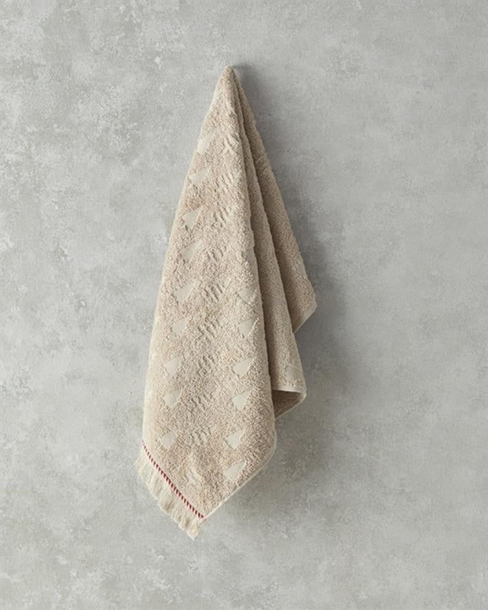 Prosop de față, Piny, bumbac, 50x80 cm, bej