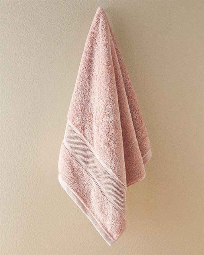 Prosop de față, Poffy, bumbac egeean, 50x80 cm, roz