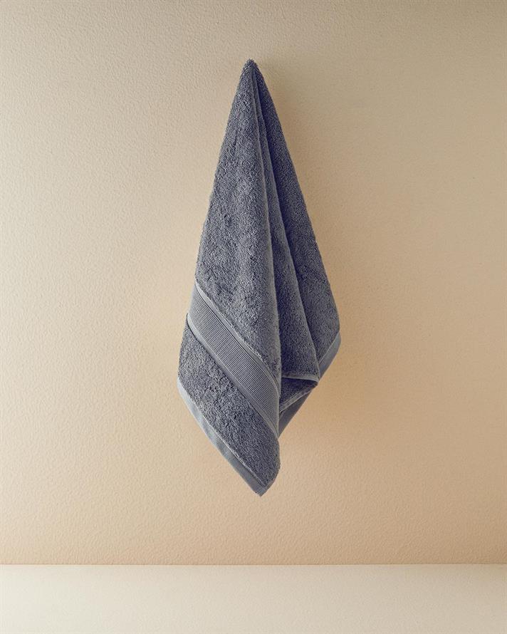 Prosop de față, Poffy, bumbac egeean, 50x80 cm, gri