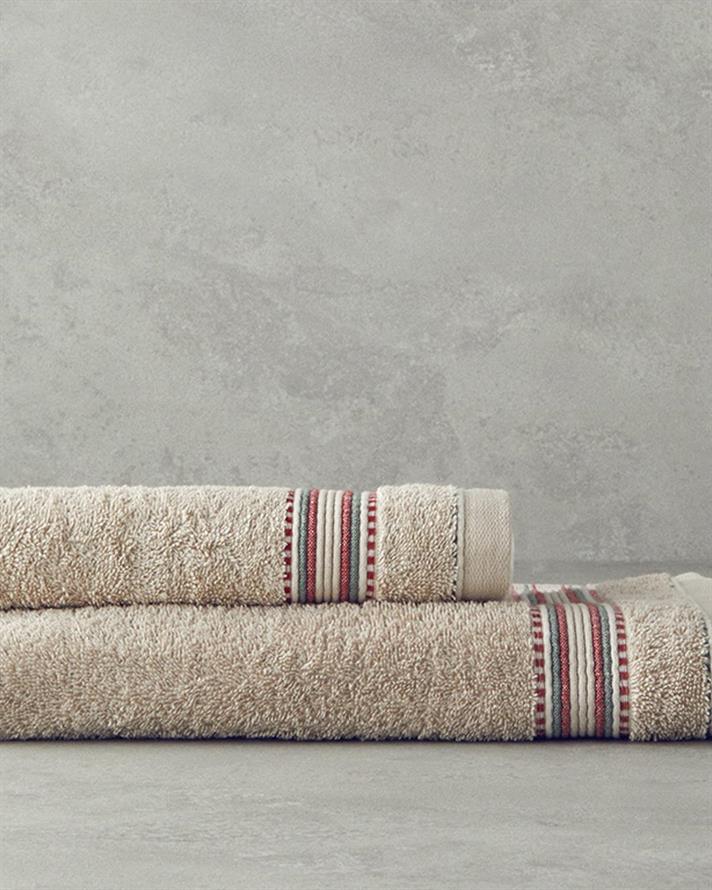 Prosop de față, Rhys, bumbac, 50x80 cm, bej