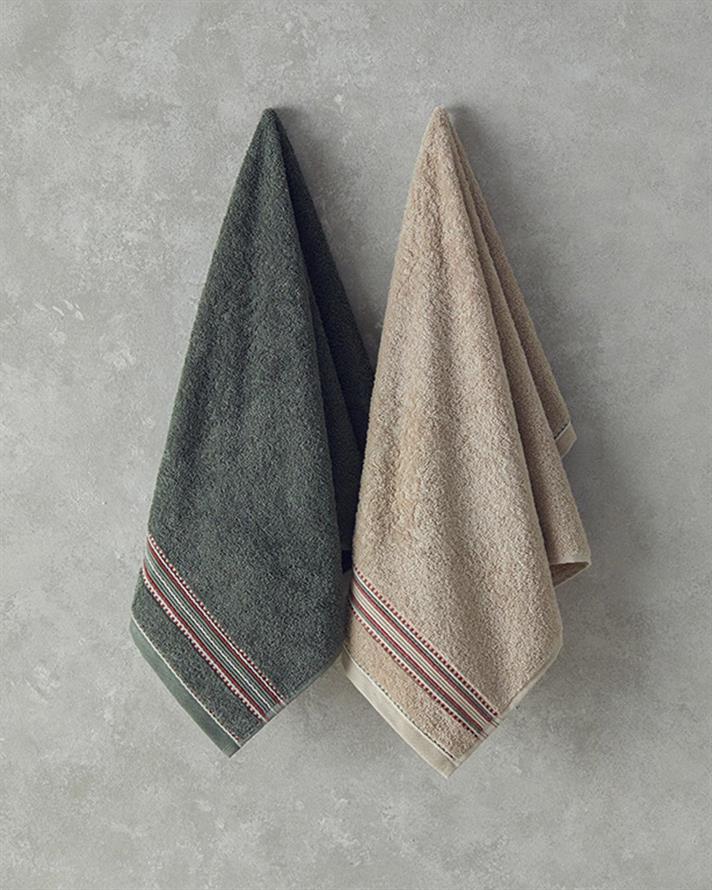 Prosop de față, Rhys, bumbac, 50x80 cm, bej