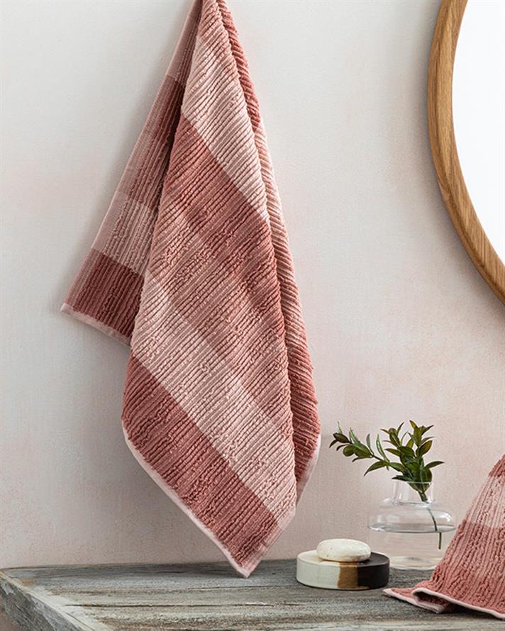 Prosop de față, Shade, bumbac, 50x70 cm, roz