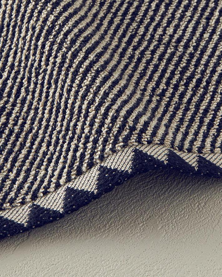 Prosop de față, Sideline, bumbac, 50x80 cm, negru-bej