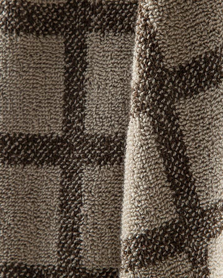 Prosop de față, Square, bumbac, 50x70 cm, bej-maro