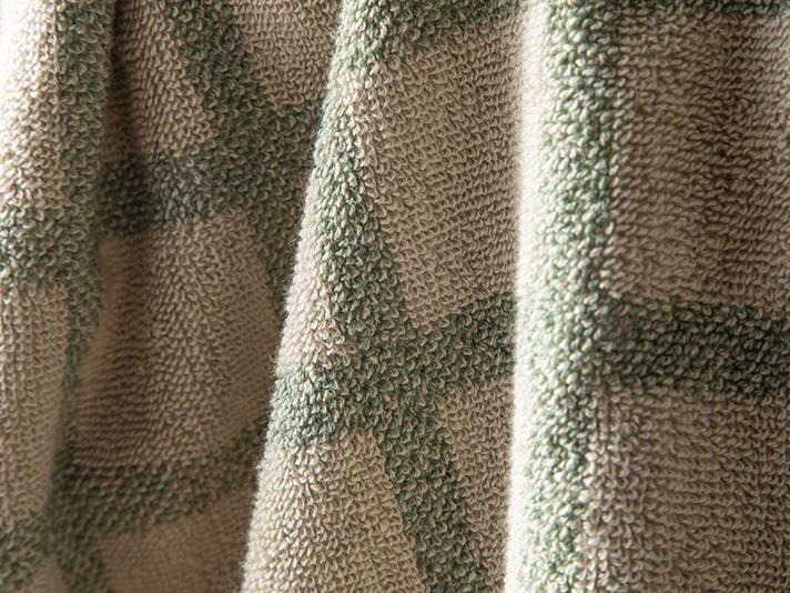 Prosop de față, Square, bumbac, 50x70 cm, verde-bej