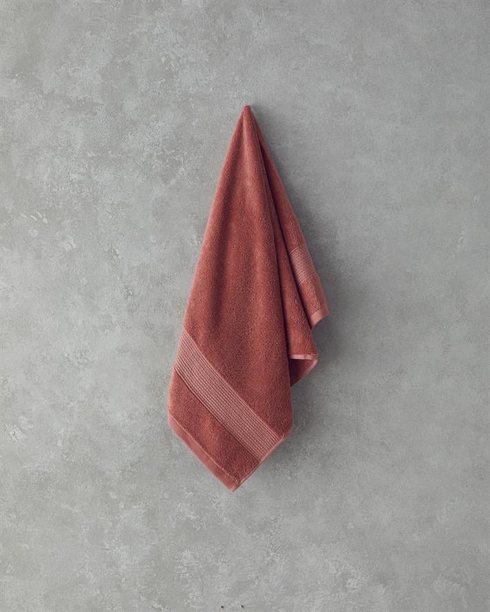 Prosop de fata, Deluxe, bumbac, 50x90 cm, roz prafuit