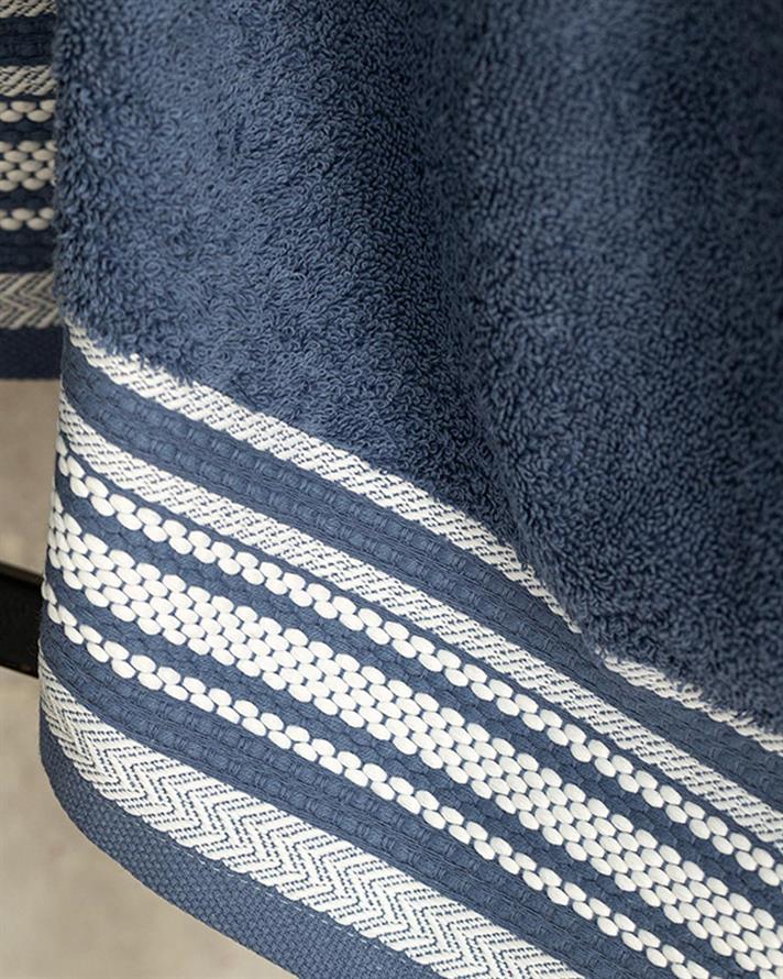 Prosop de fata, Polka Dot, bumbac, 50x70 cm, bleu