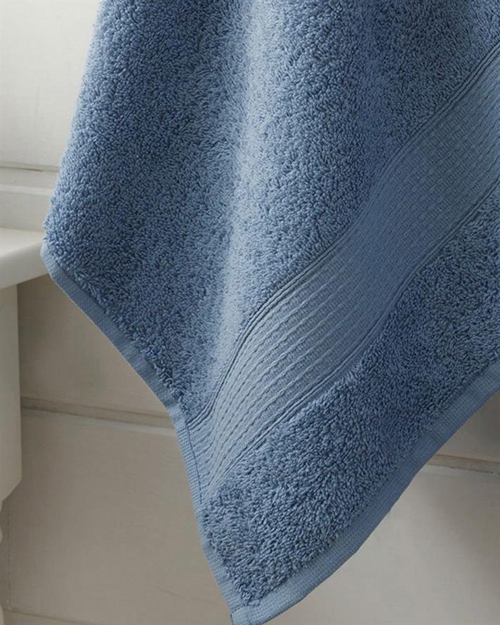 Prosop de fata, Pure, bumbac, 50x90 cm, bleu