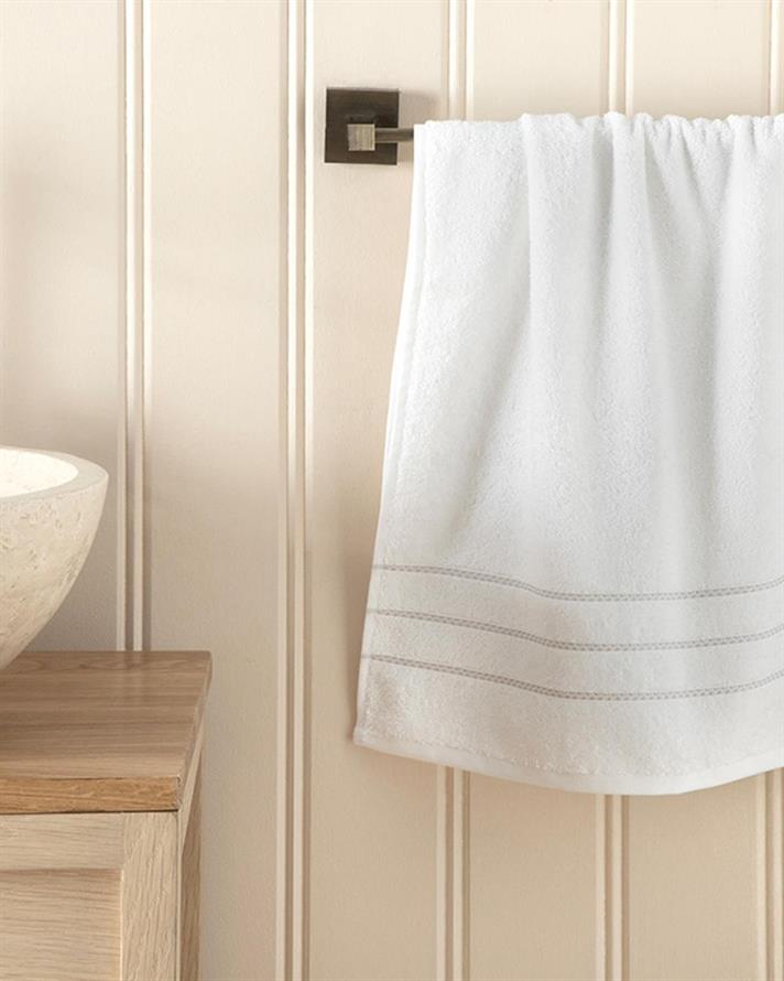 Prosop de fata, Soft, bumbac, 50x90 cm, alb