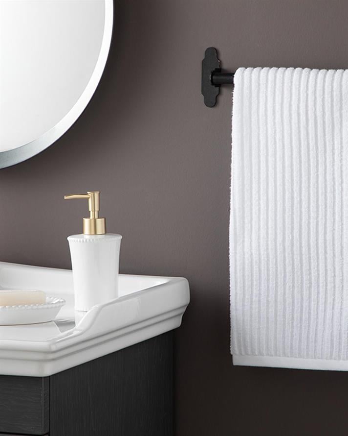 Prosop de fata, Strıpe, bumbac, 50x70 cm, alb