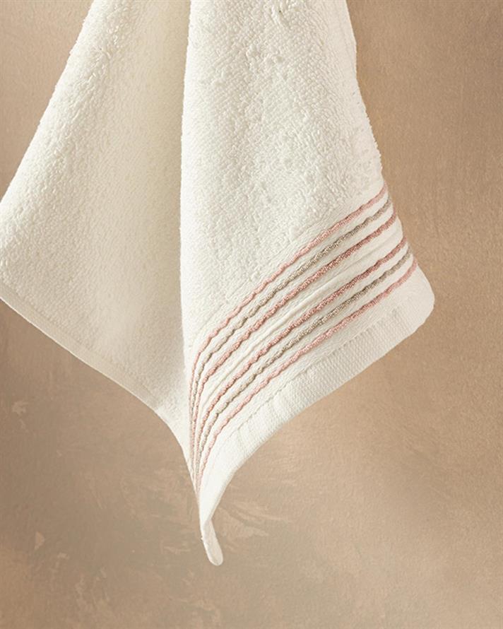 Arıanna Cottony brode Hand Towel 30x40 cm Ecru