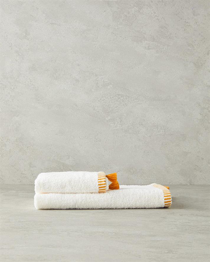 Colorful Lines Cu Bumbac Cu Ciucuri Prosop De Mâini 30 x 45 cm