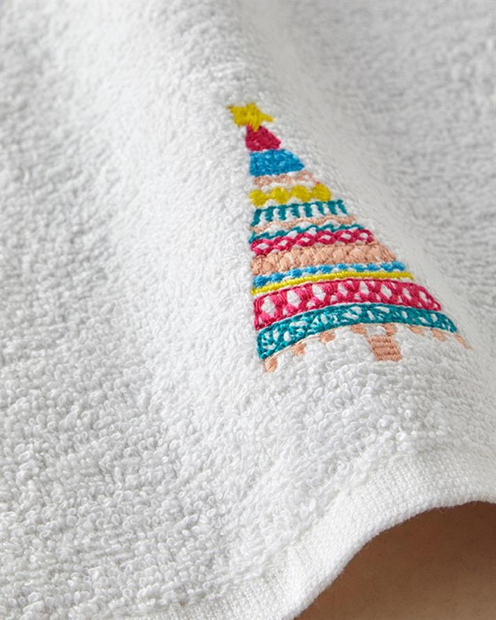 Cottony brodat  PROSOP DE MÂINI 30x50 cm Ecru.