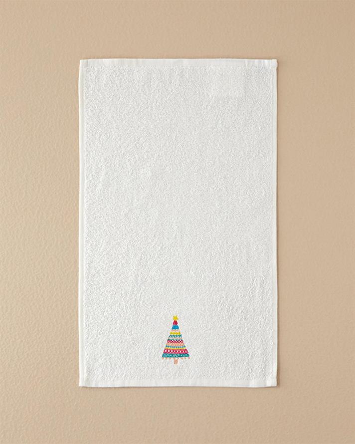 Cottony brodat  PROSOP DE MÂINI 30x50 cm Ecru.