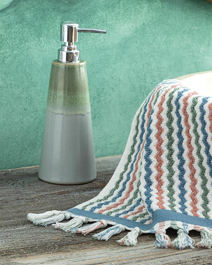 Colour Sea Cottony fringed Hand Towel 30x40 cm Colorful