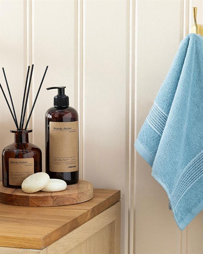 Deluxe Low Twist Hand Towel 30x50 cm Blue
