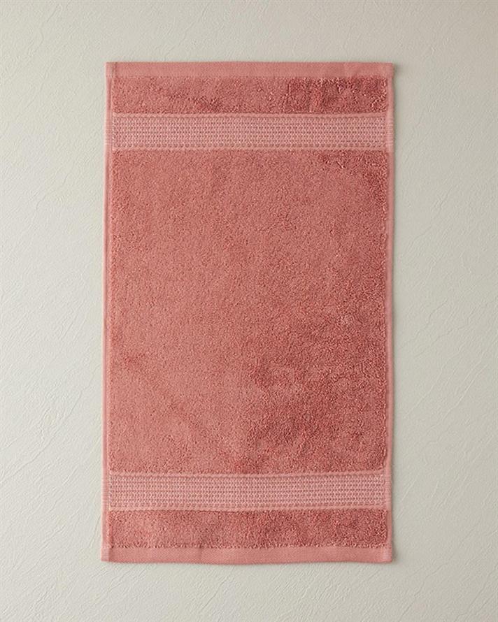 Deluxe Low Twist Hand Towel 30x50 cm Rose Color