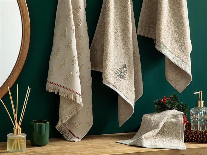Harvest Cottony Hand Towel 30x40 cm Beige