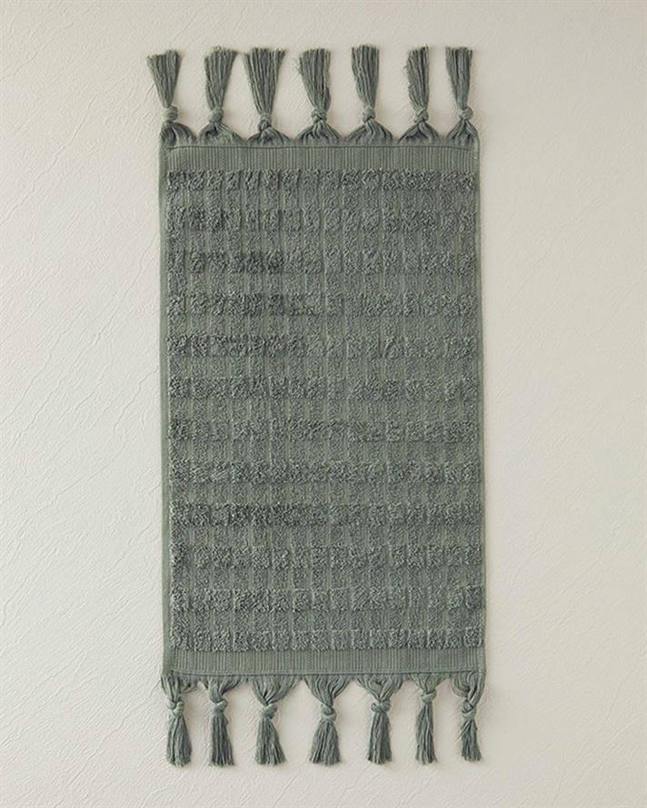 Marvin Cottony Fringed  PROSOP DE MÂINI 30x45 cm Verde.