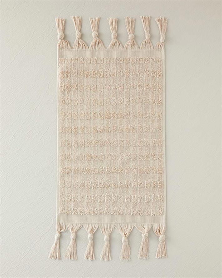 Marvin Cottony Fringed  PROSOP DE MÂINI 30x45 cm Bej.